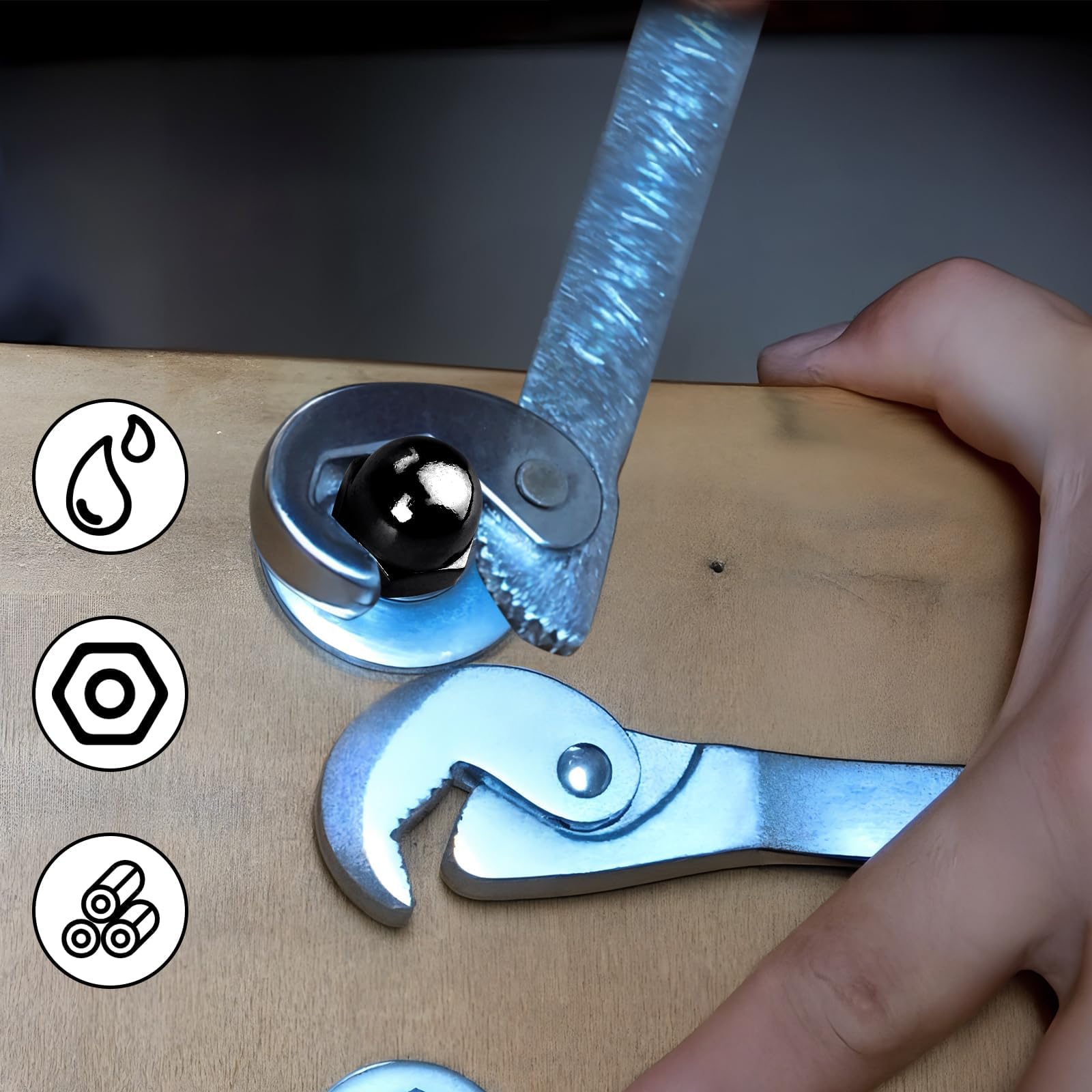 PB Schrauben Hutmuttern M12 50 Stück - Edelstahl V2A Schwarz Pulverbeschichtet