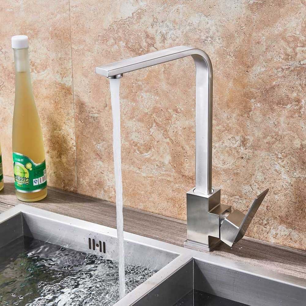 Mitigeur eau chaude et froide pivotant pour cuisine familiale