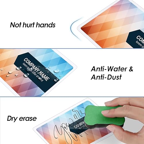 Miniatura 4 de KTRIO Bolsas de laminación autosellantes de 2.6 x 3.9 pulgadas, 30 bolsas, 10 mil de grosor, hojas laminadas autoadhesivas para tarjetas de visita,