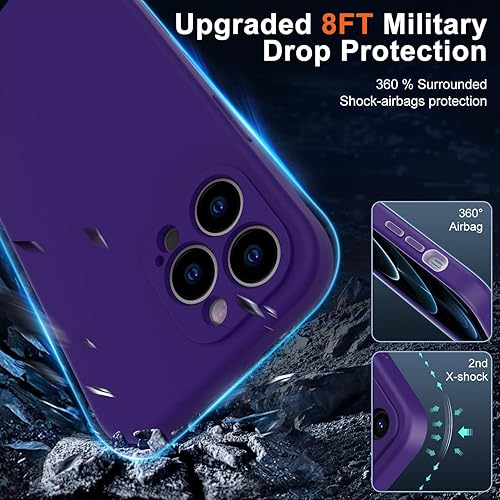 Miniatura 6 de DEENAKIN Funda magnética para iPhone 11 Pro Max de silicona con protector de pantalla - compatible con MagSafe - Funda mejorada para cámara - Funda