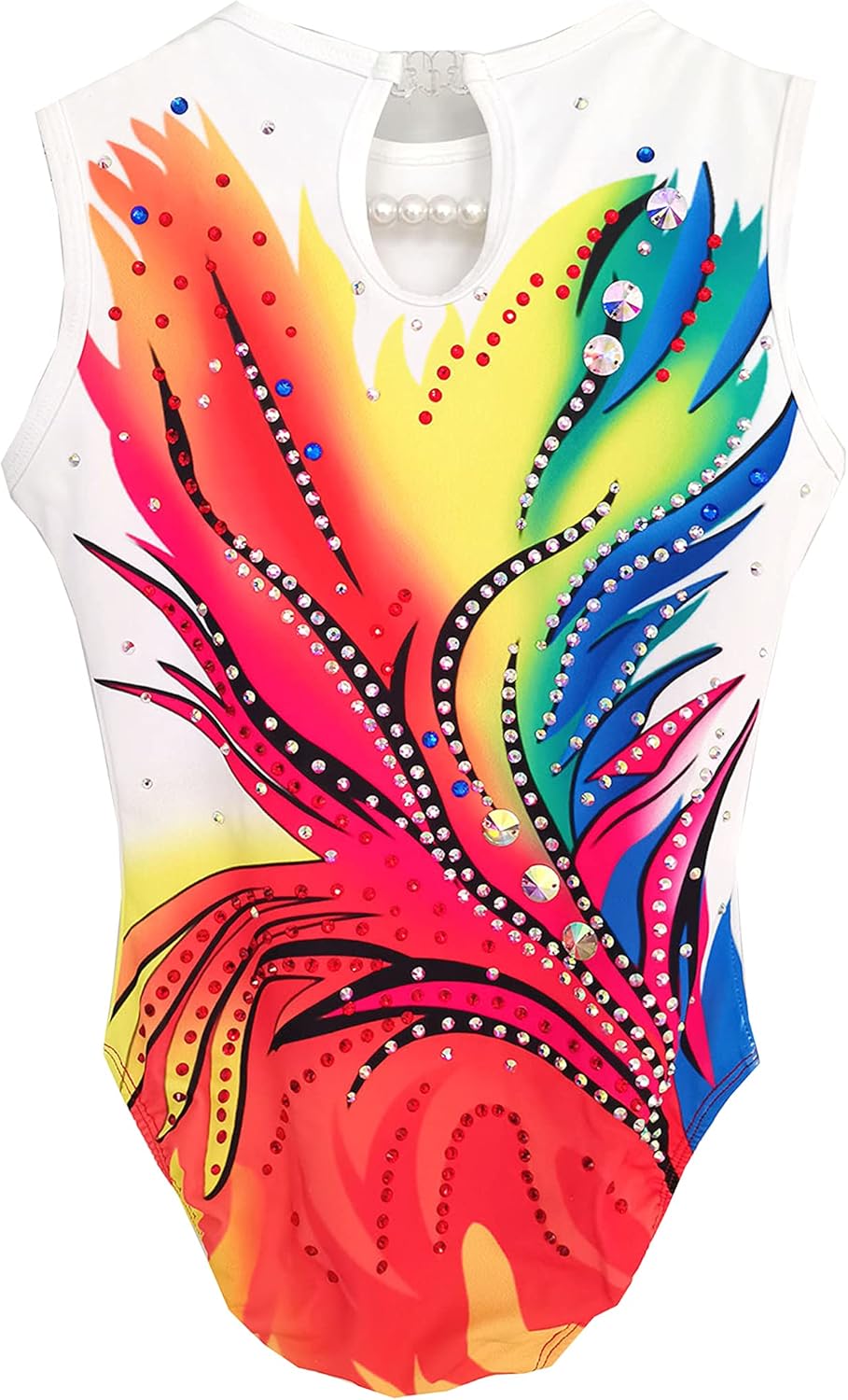 Rhythmic Gymnastics Leotards Seven-colored Phoenix Flower Girls Competition Performance