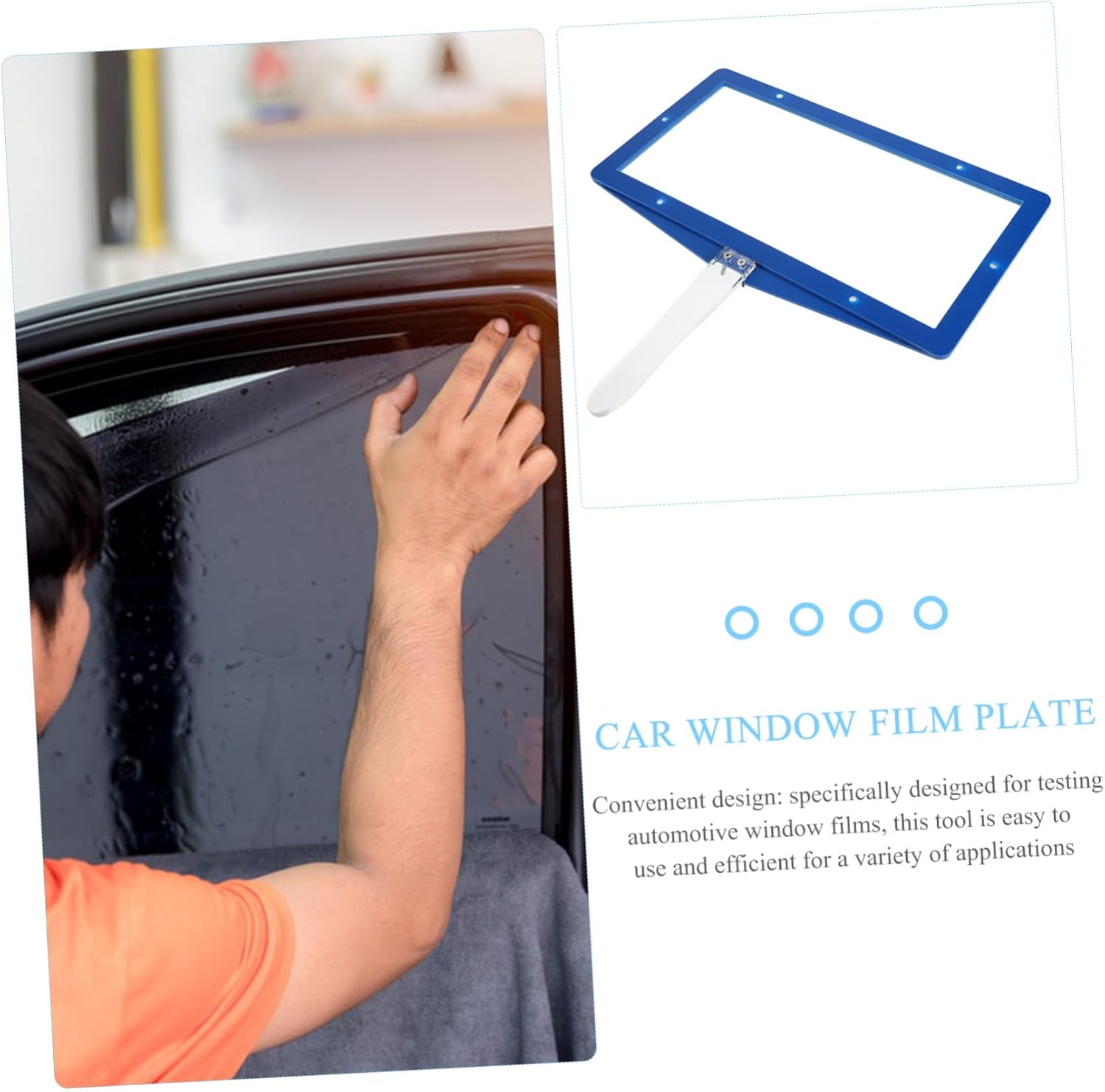 Mobestech 1set Professional Tinting Applicator Tool Kit for Window Film Testing Compact Design for Automotive Applications Cutter and Test Board for Precision Installations