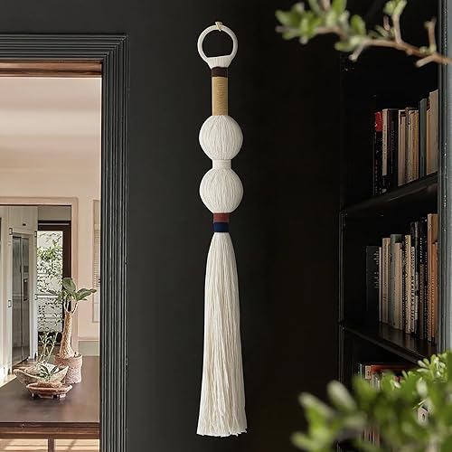 IOWER Macrame Wall Hanging Boho Decor Yarn Wall Art Small