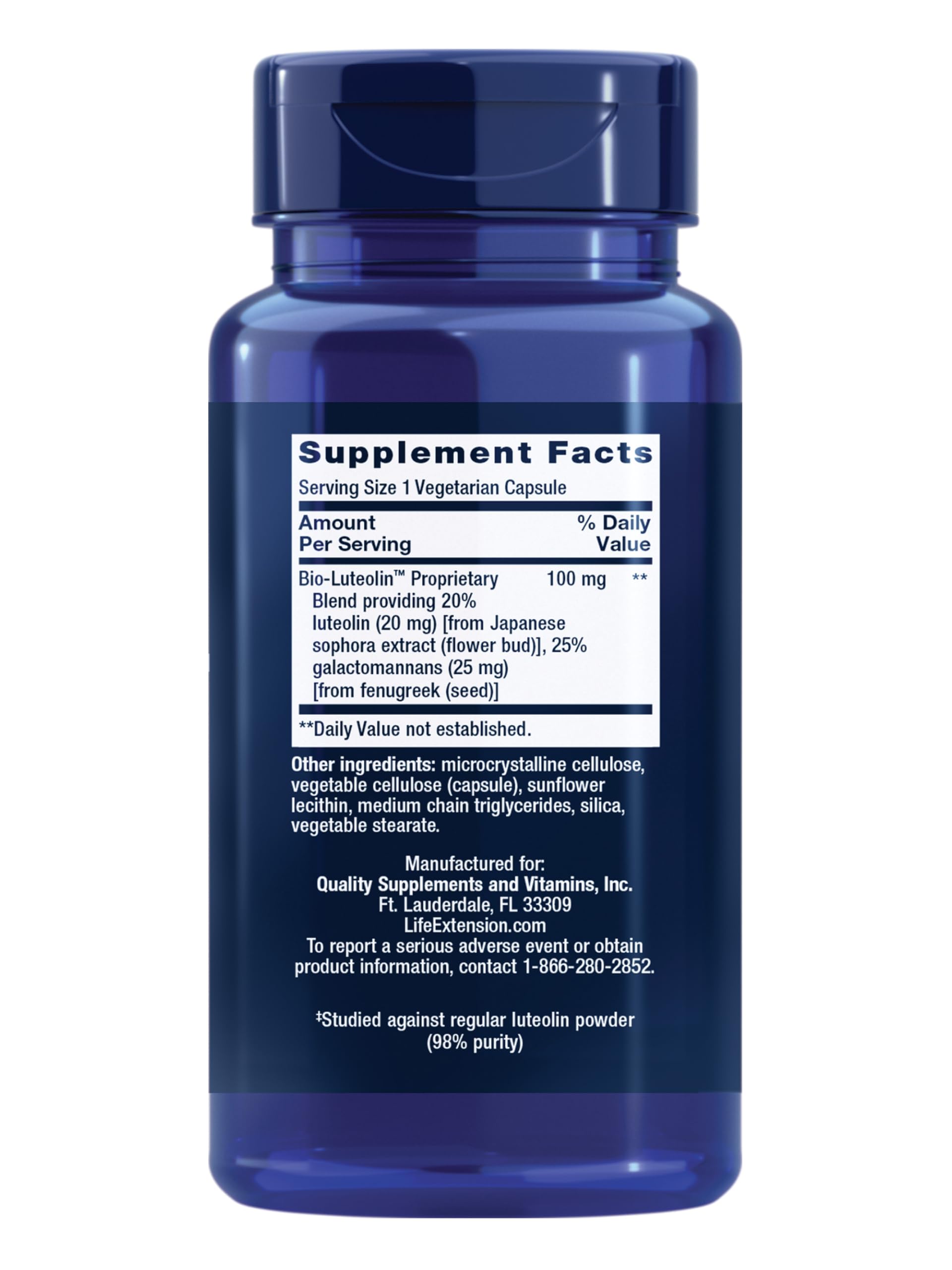 Life Extension Bio-Luteolin Bioavailable Formula, 30 Capsules — Amazon image 2