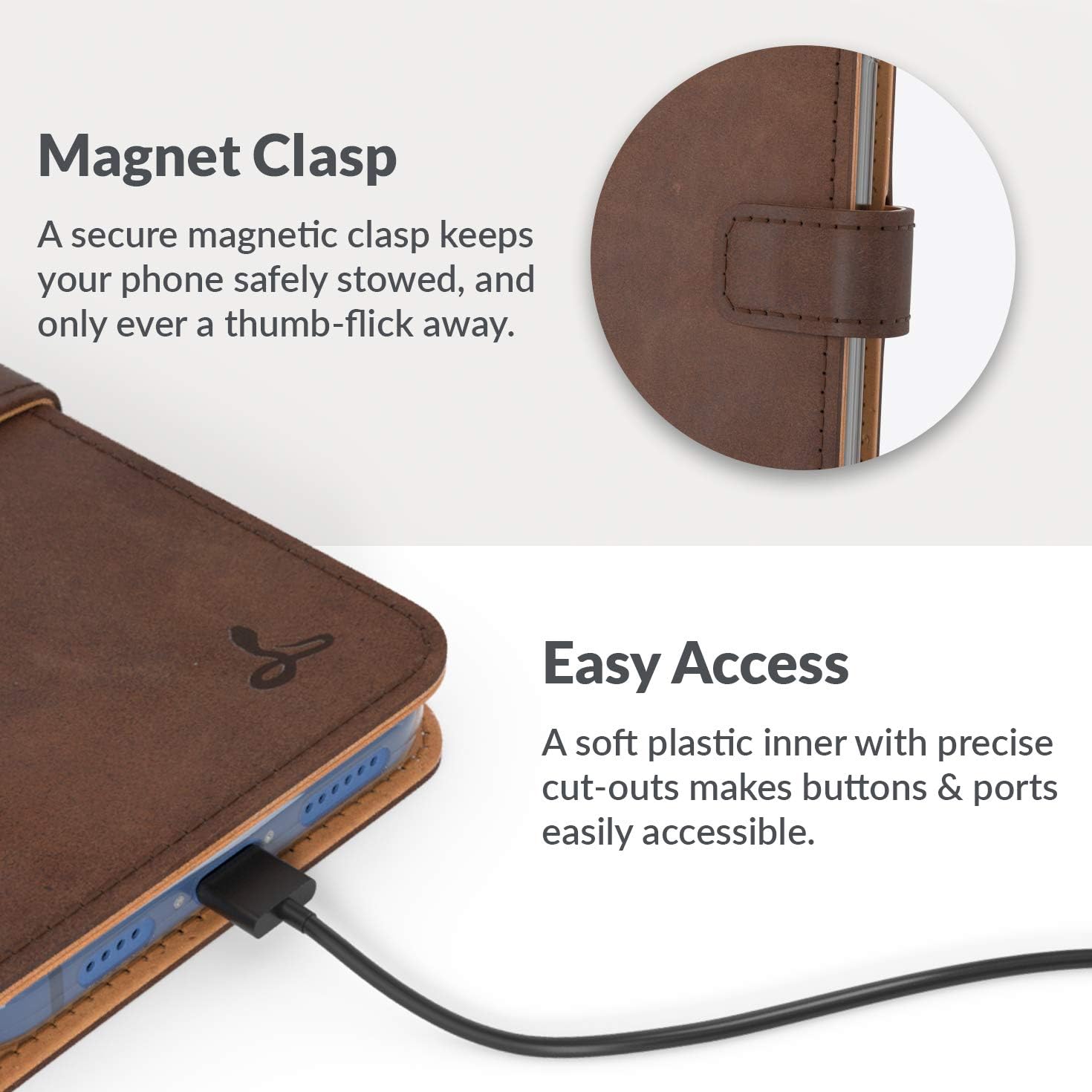 Amazing 🔥 Snakehive Vintage Wallet for Apple iPhone 12 Pro Max || Real Leather Wallet Phone Case || Genuine Leather with Viewing Stand & 3 Card Holder || Flip Folio Cover with Card Slot (Brown)