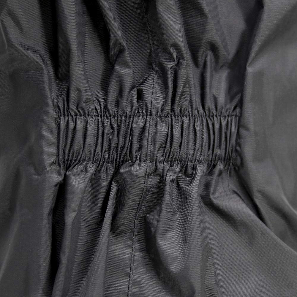 Zorax Garçons Filles Noir (9-10 ans) Imperméable Coupe-Vent Léger Manteau de Pluie pour Enfants Combinaison Sèche Tout en Un Puddle Unisexe Goutte à Goutte Imperméable