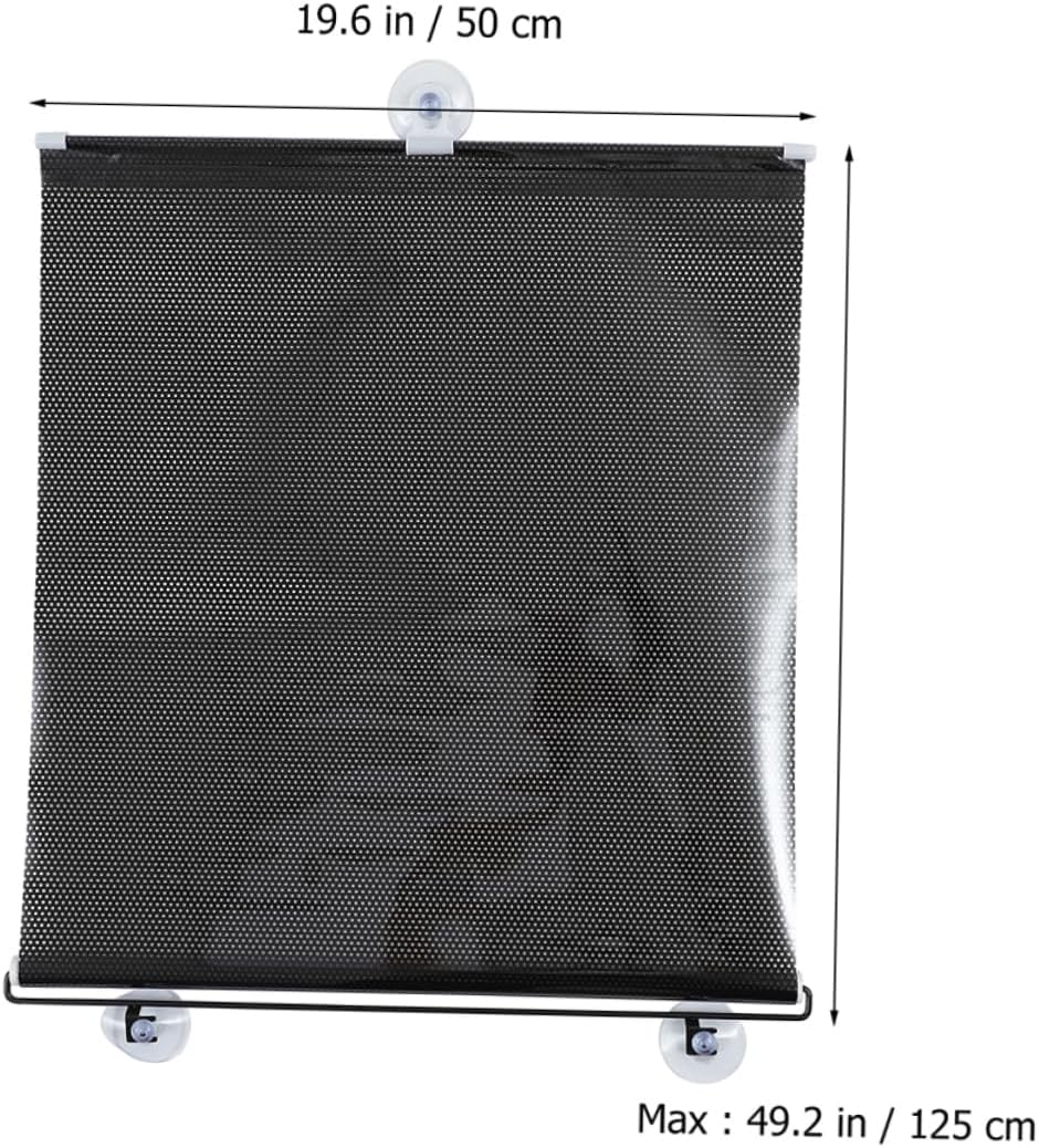 2pcs Suction Cup Sunshade Curtain for Rv Window Blackout Shades Room Darkening Breathable Window Cover Panels