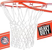 Heavy Duty 12-Loop Basketball Net Replacement - All-Weather Anti-Whip for Indoor/Outdoor Rims - UltraSportingGoods Hoop Net