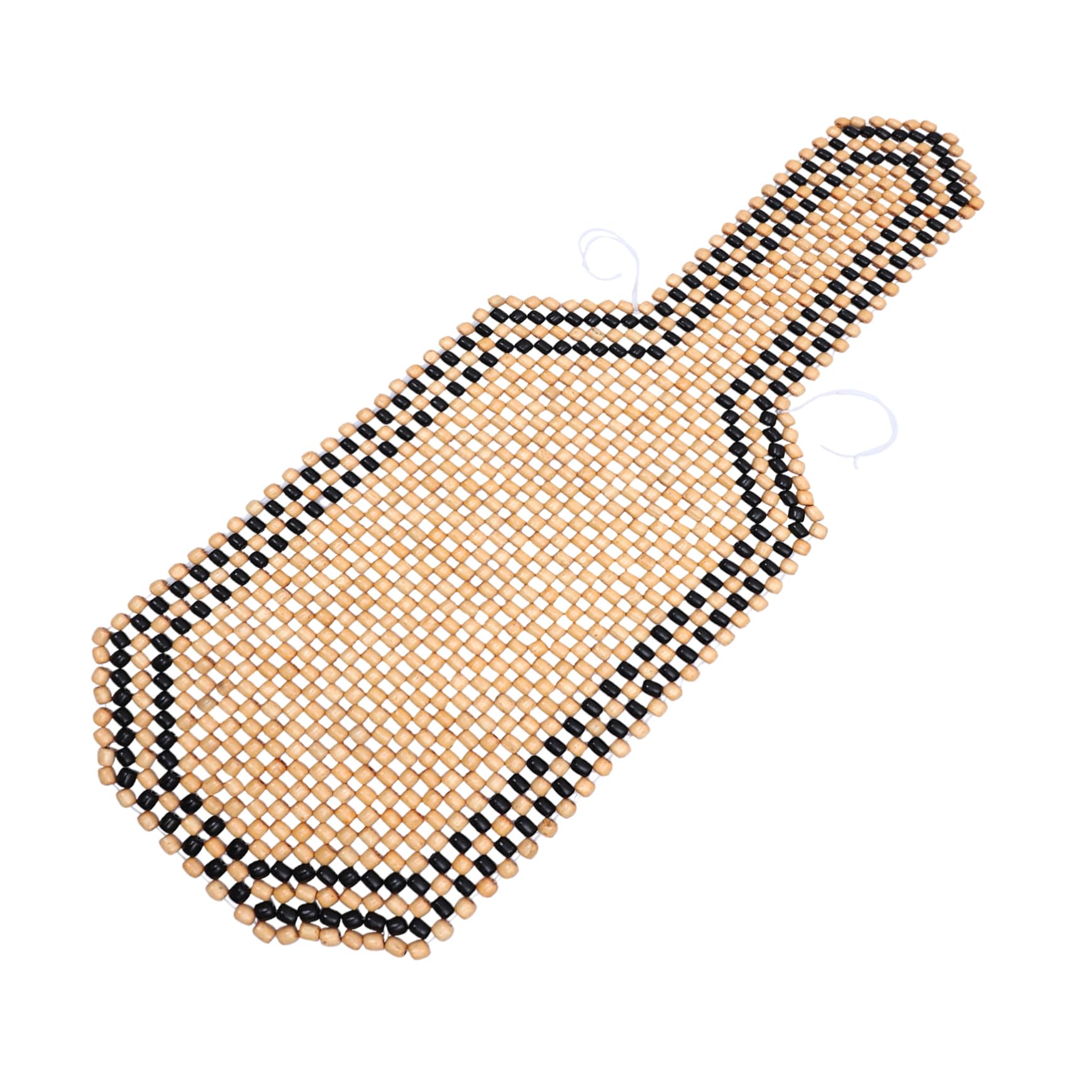 SEWOART Beaded Car Seat Cushion with Natural Wood Beads Ventilated Design for Driving Support Ideal for Cars and Trucks