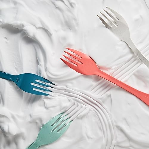 Miniatura 6 de Knork Eco Togo Ware - Paquete de 6 utensilios reutilizables de bambú a base de plantas, multicolor