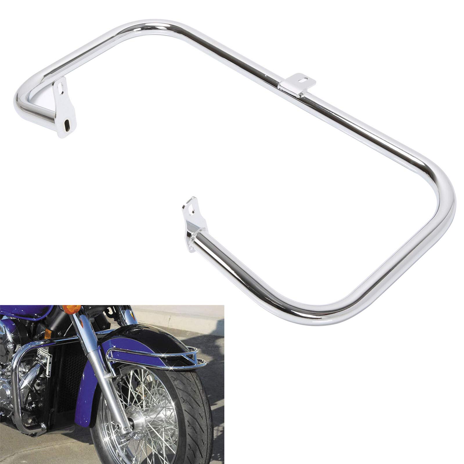 Protector De Motor De Barra Cromada Para Honda Shadow Aero VT 750 2004-2020, image size:1599x1600