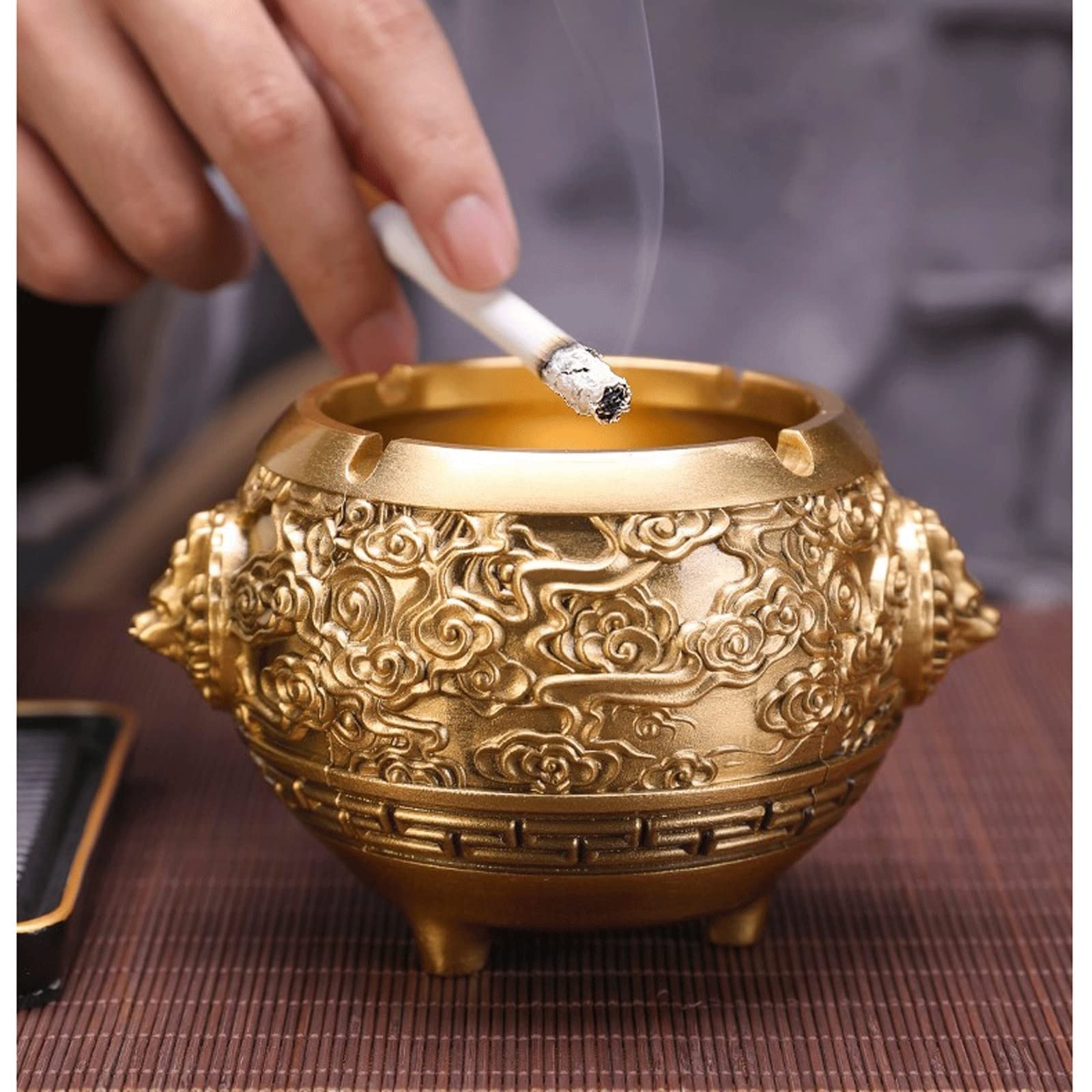 Amazon.com: RENEESME Ashtray Copper Ashtray Creative Personality