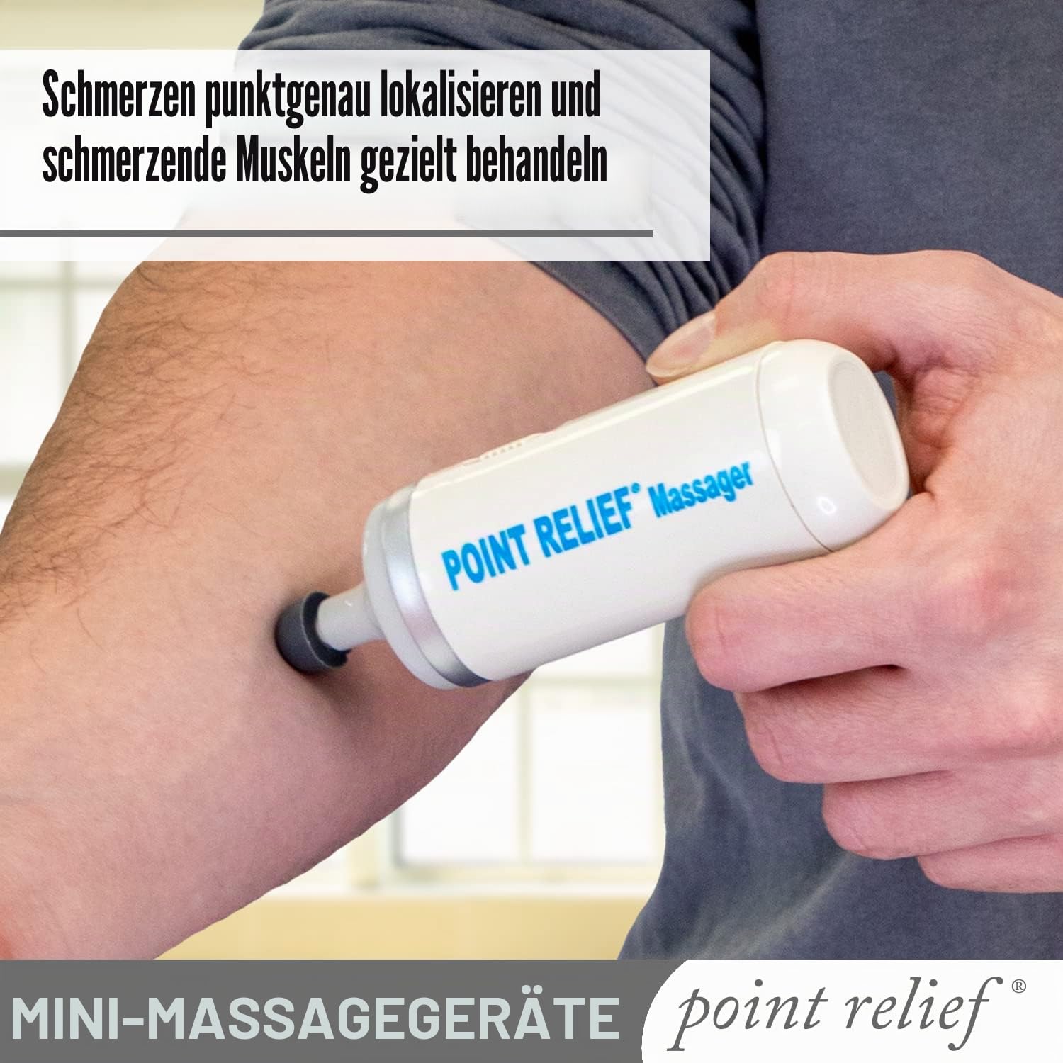 Point Relief Mini Massager mit Zubehör | Vibration | Vibrationsmassage | Massagegerät