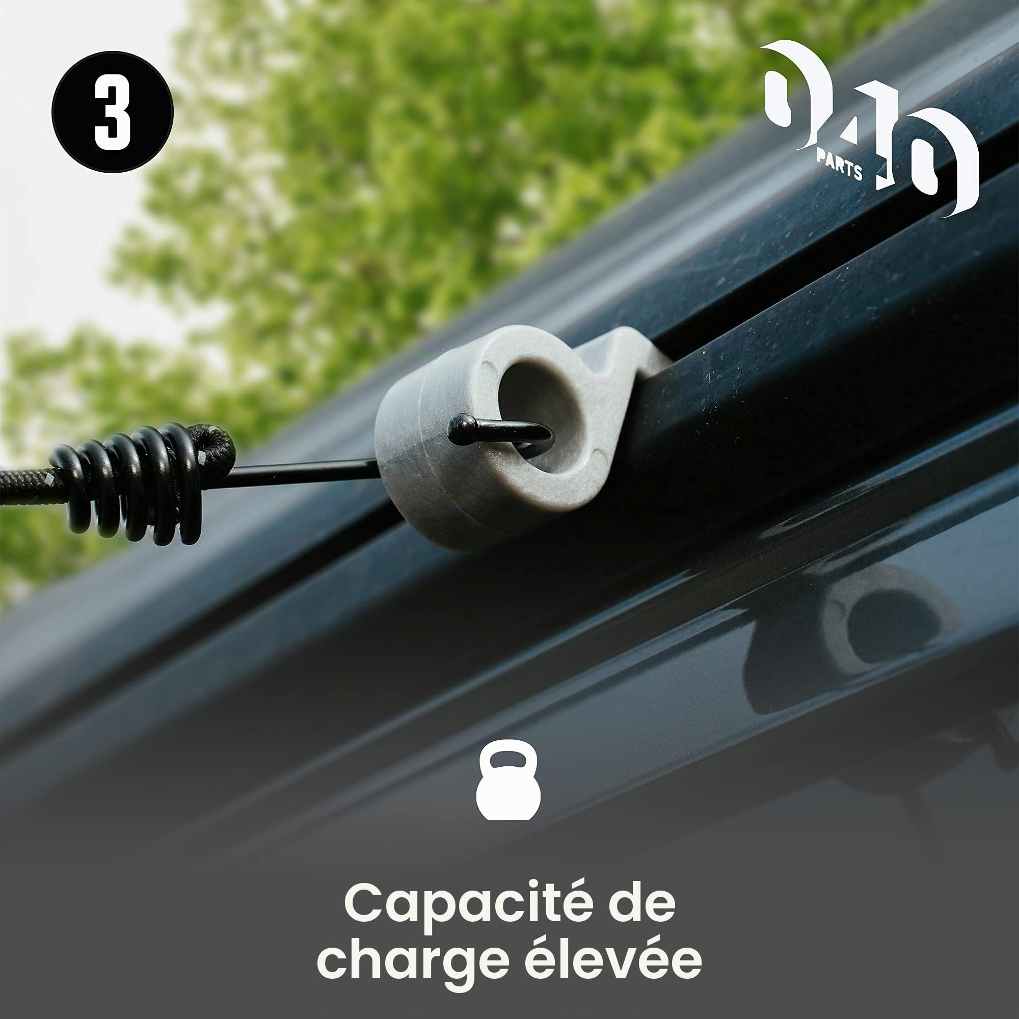 Mixcover 040 Lot de 5 crochets pour pièces de véhicule, pour camping-car VW T5 T6 California Beach Bulli