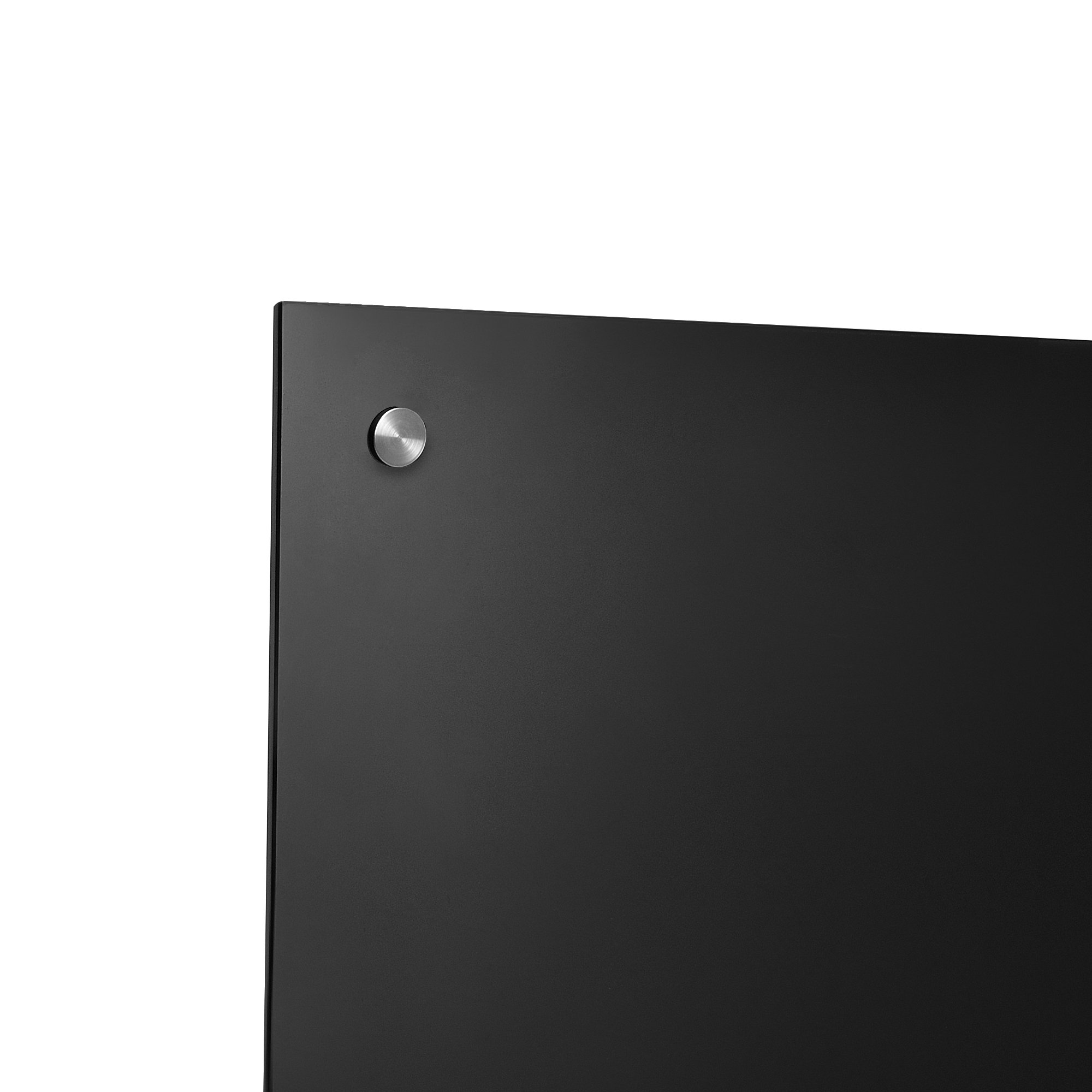 [neu.haus] Paraschizzi in Vetro Temperato Protezione Elegante e Resistente per Pareti di Cucina - Facile da Pulire, Resistente al Calore e ai Graffi 70 x 40 cm Nero