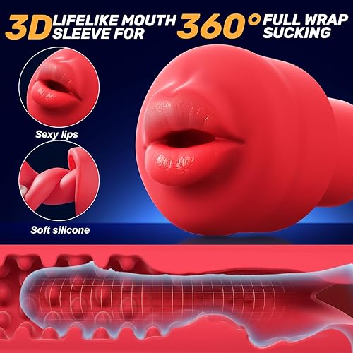 Miniatura 26 de Masturbador automático masculino, taza de masturbadores masculinos con 7 modos de empuje y rotación para estimulación del pene, juguete eléctrico