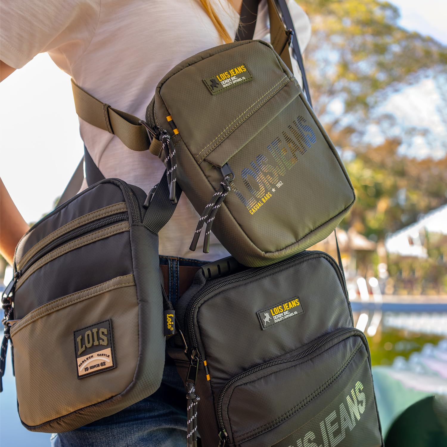 Lois - Bolso Hombre elegante y funcional Bolsitos Para Hombre resistentes y