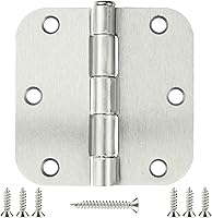 Vista 9 de Bisagra de puerta de 3 1/2 pulgadas, paquete de 12 bisagras redondeadas para puerta, bronce aceitado, bisagras de 3.5 x 3.5 pulgadas para puertas