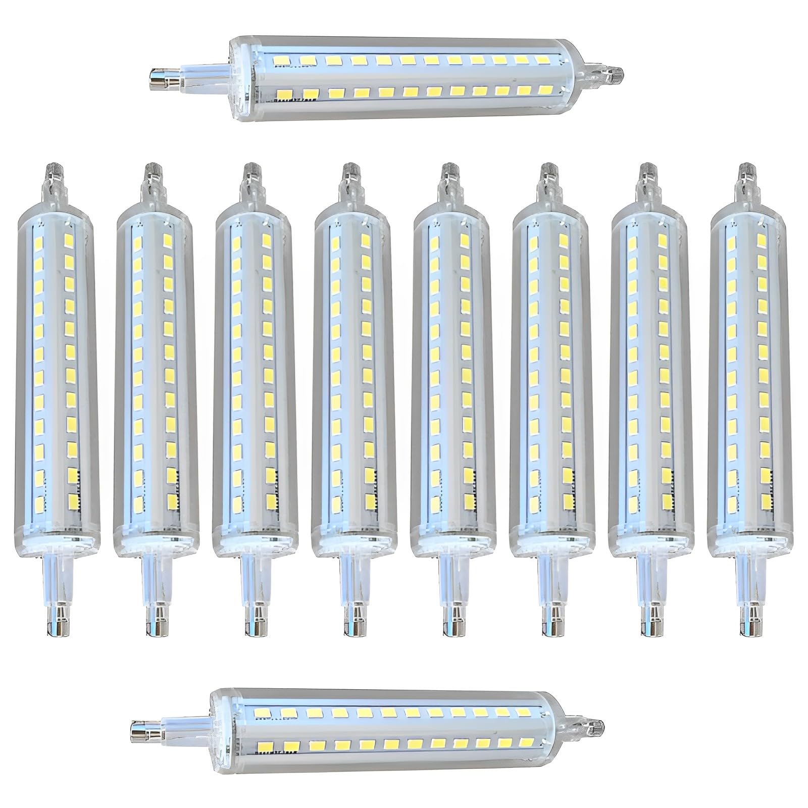 10W 1000LM R7S J118 118MM Bombillas LED Regulables R7S Base 100W Bombilla halógena de tungsteno Bombillas de Repuesto para iluminación de Taller Lámparas de pie (Paquete de 10)