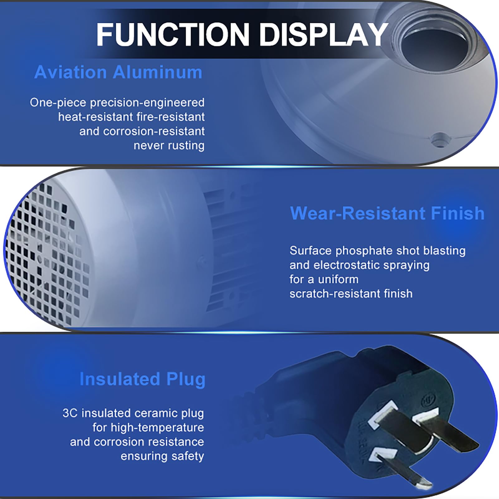 Soplador Regenerativo de Alta Presión 50HZ,Soplador de Vórtice Industrial,Bomba Vacío Industrial Silenciosa Alta Presión para Aireación Aguas Residuales en Acuarios y Estanques