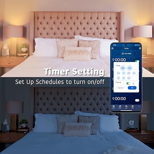 Vista 7 de dalattin Tuya Bombilla LED inteligente, RGBWW WiFi, bombilla que cambia de color, bombillas inteligentes que funcionan con Alexa y Google Assistant