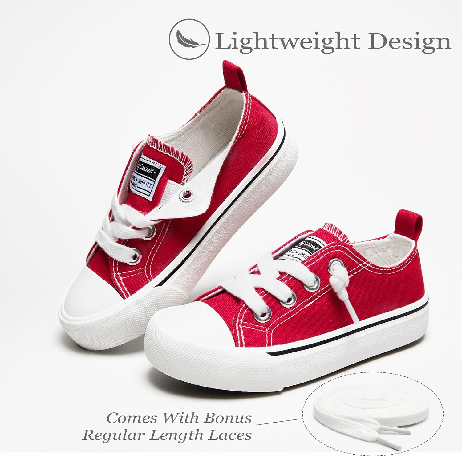 EasyStar Toddler & Little Kid Low Top Canvas Sneakers image 5