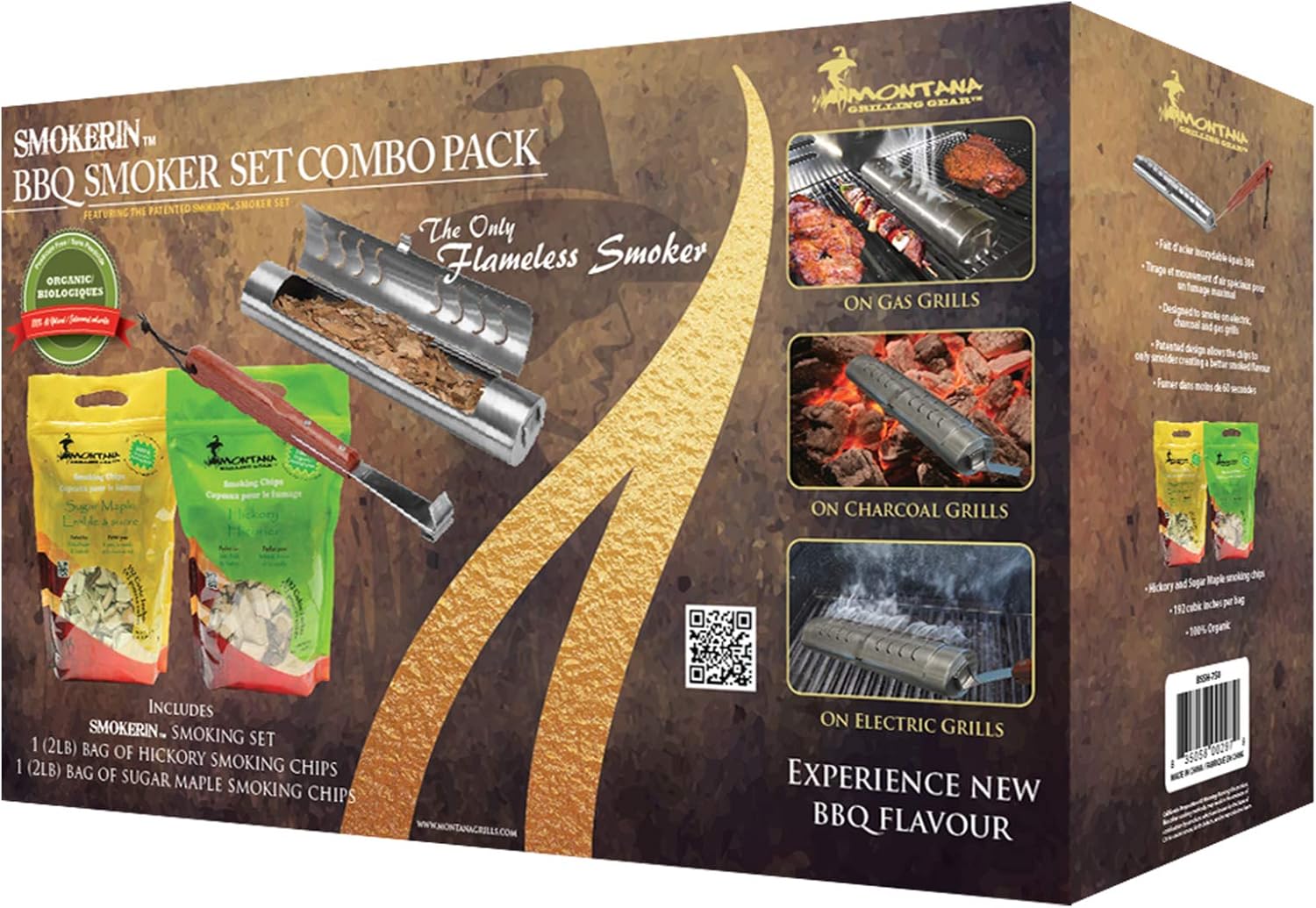 Montana Grills Grill Smoker & Smoking Chips Combo Pack