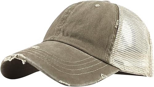 Sombrero de camionero desgastado para hombres y mujeres sombrero de malla de verano para papá cómodo y liso gorra de pesca a presión regalos para