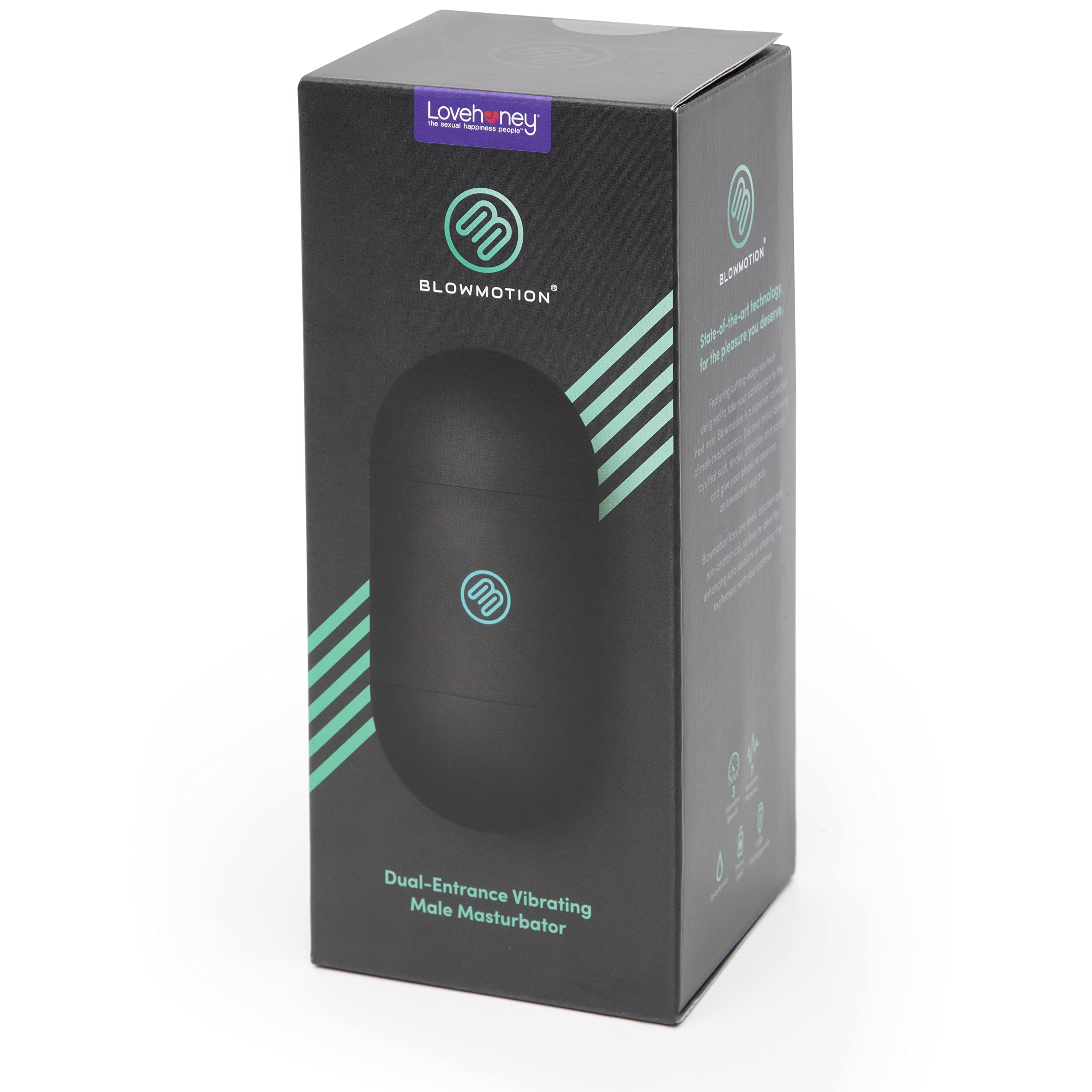 Amazon.com: Lovehoney Blowmotion Real Feel Vibrating Male Masturbator - 4  Inch Textured Dual Entrance with 7 Vibration Patterns & 3 Speeds -  Rechargeable Sex Toys for Men