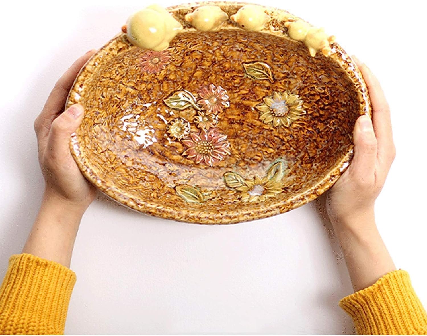 Miska na owoce do blatu kuchennego kosz na owoce talerze ekspozycyjne cukierków, owoce miska kreatywna retro ceramiczna miska - miska na owoce, zastawa stołowa, centralny element na wesela vintage,