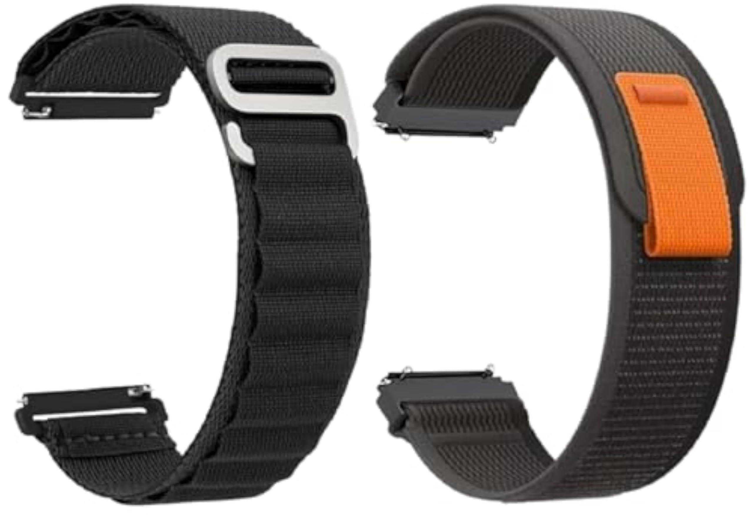 KHR® 22mm Nylon Trail Loop Band Strap Compatible with Xiaomi Mi Watch Color Sports | Watch Revolve | Watch Revolve Active Smart Watch Strap With 22mm Lugs (Pack of 2 (Black/Black)) (B0D9BQ4R5T) Amazon Price History, Amazon Price Tracker