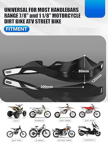 Miniatura 2 de JFG RACING Protectores de mano universales para motocicleta motocross para sur Ron cuatrimoto todoterreno motocross enduro MX- negro