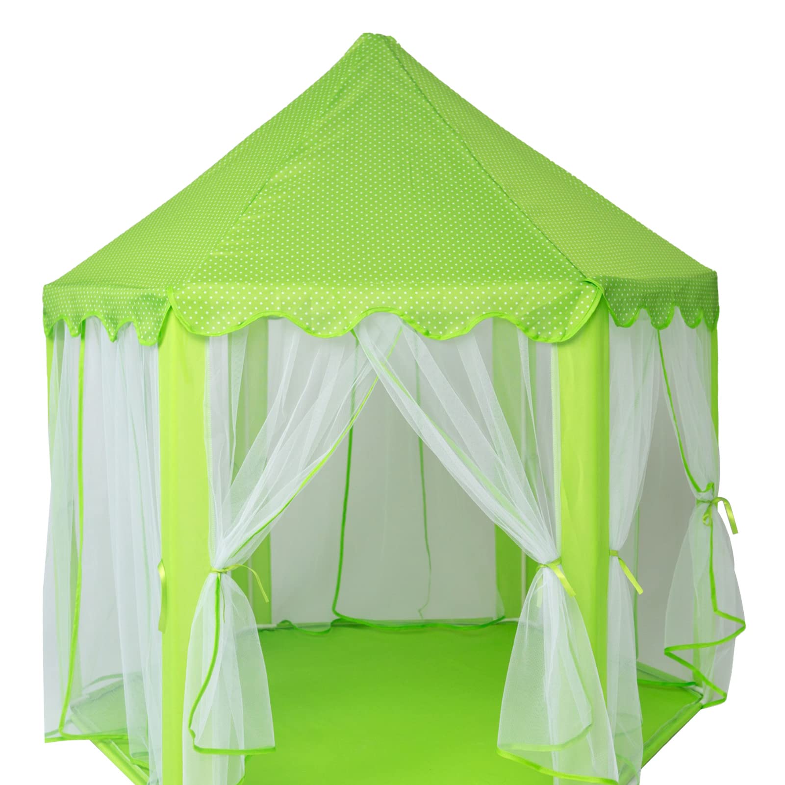 Prinzessinnen-Spielzelt, Langlebiges Sechseckiges Design (Grün)