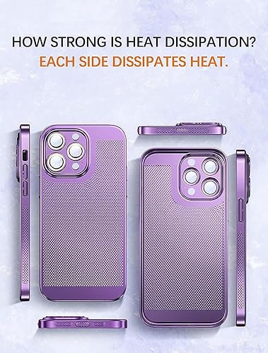 Miniatura 2 de Funda para teléfono con disipación de calor galvanoplastia 2024 para iPhone 14, 13, 12 Promax, nueva versión, funda para teléfono con disipación de
