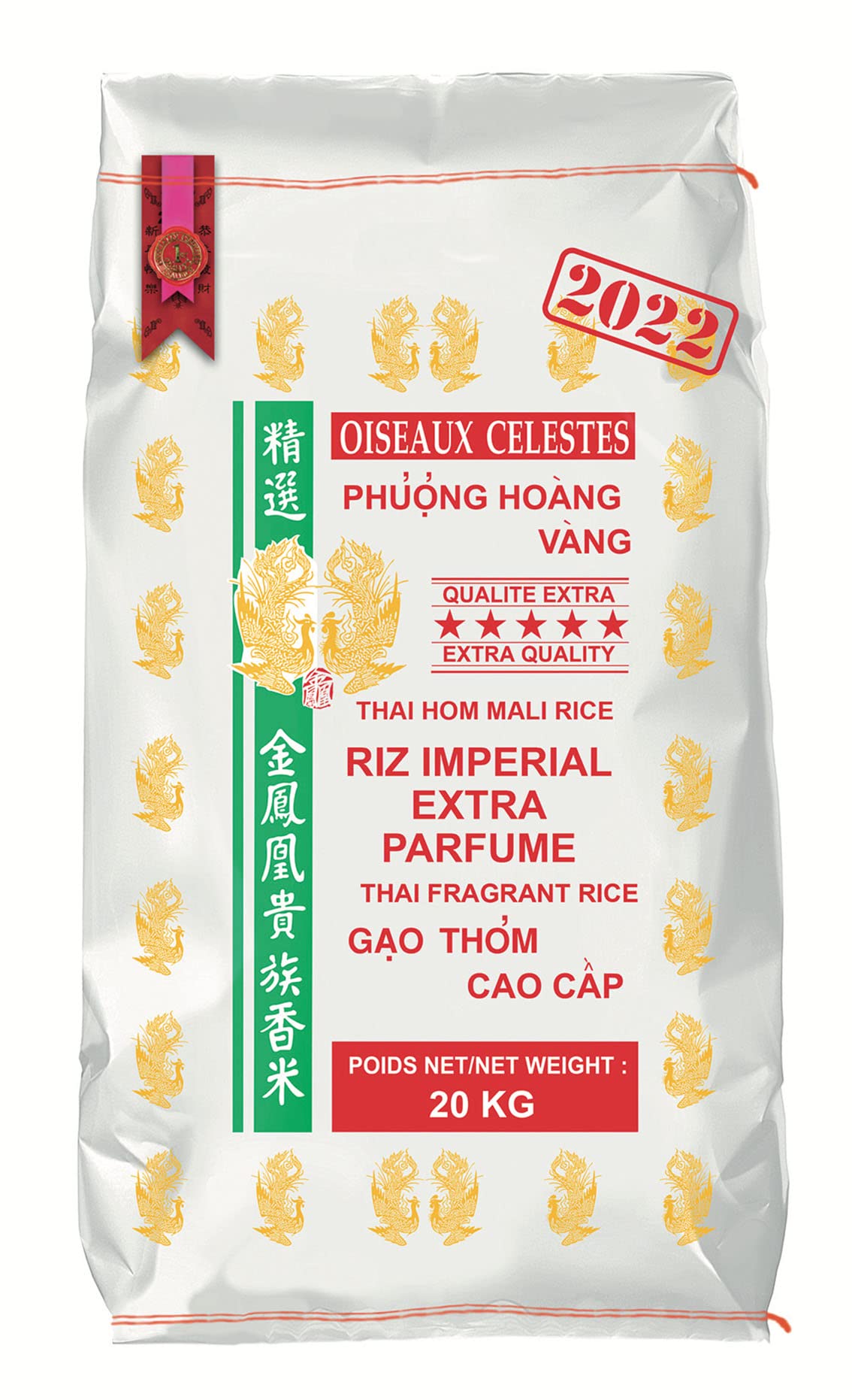 Qualité Premium 2022 Marque Oiseaux Célestes- 20kg/sac - Un sachet de chips à la crevette de 200g offert par commande - Expédition depuis France par la Sté Bo Time