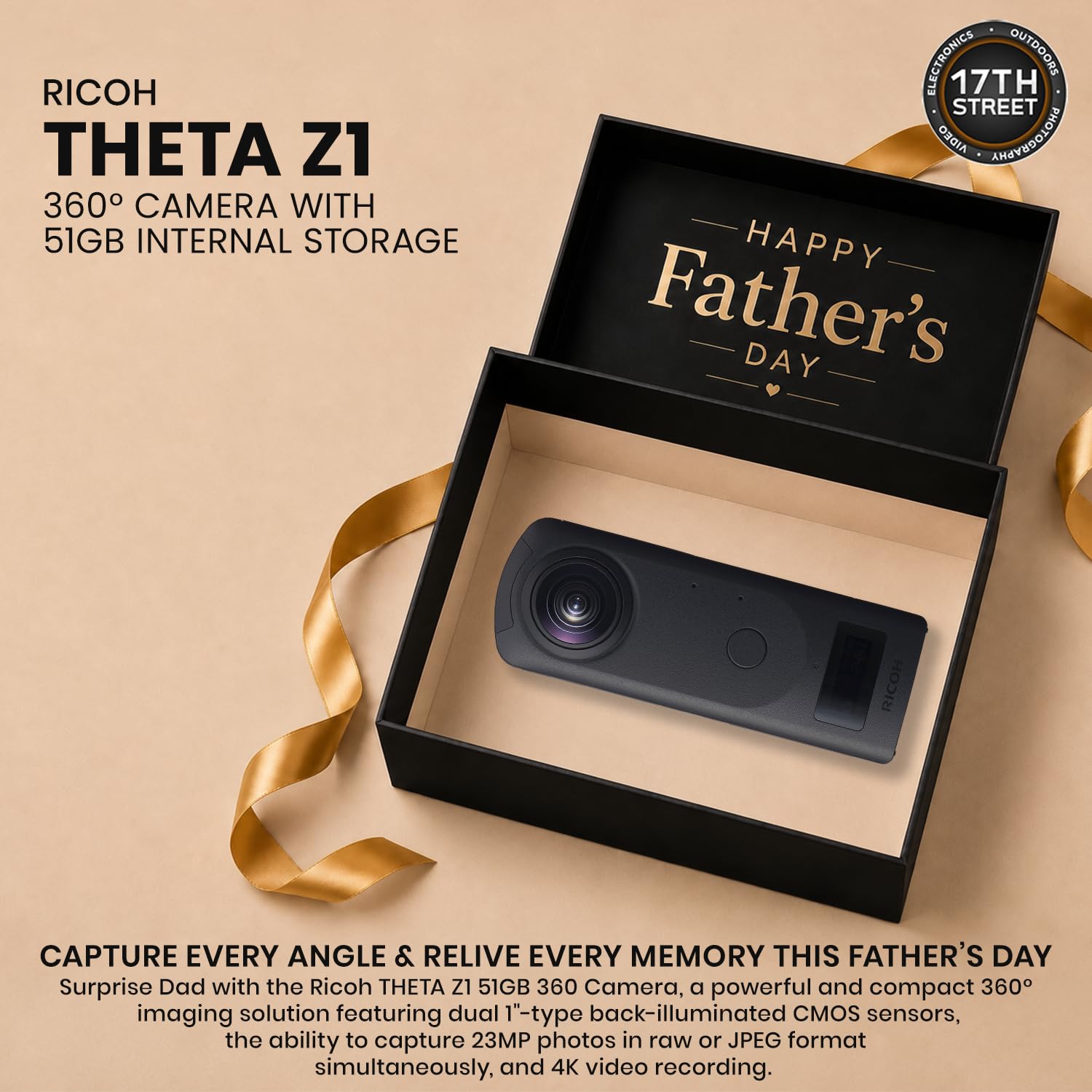 Amazon.com : RICOH THETA Z1 360° Camera with 51GB Internal Storage
