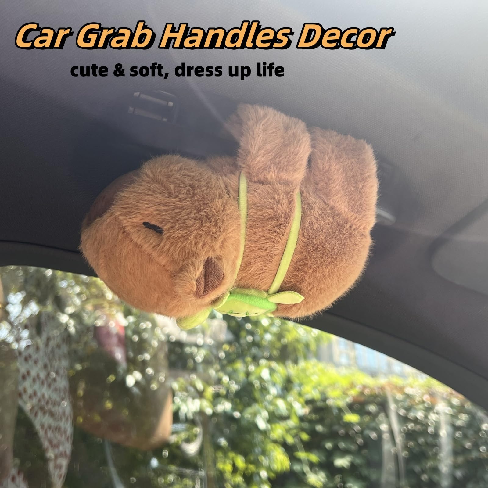 Capybara Oscillant – Breloque De Voiture Décorative, Tête Qui Bouge, PVC + Alliage, 5-6,5 Cm