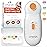 Cherish Baby Care Baby Nail Trimmer Electric - Automatic Safety Stop, BPA-Free & Safety-Tested Electric Nail File Baby, Includes 4 File Pads, 0-12+ Months