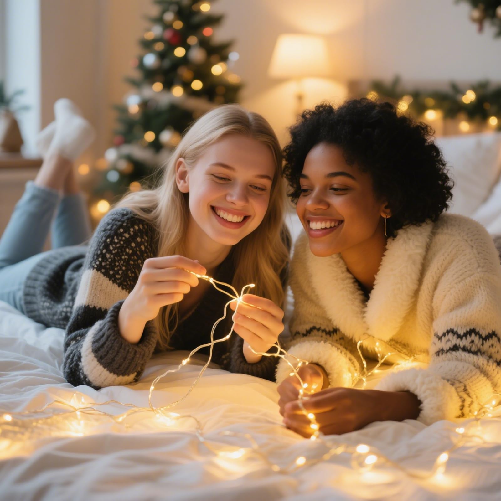 LitHome Confezione da 8 luci bianche calde a batteria, 60 LED, funzionamento a batteria, 2 modalità, impermeabili, per aule interne, camera da letto, decorazioni natalizie e matrimoni