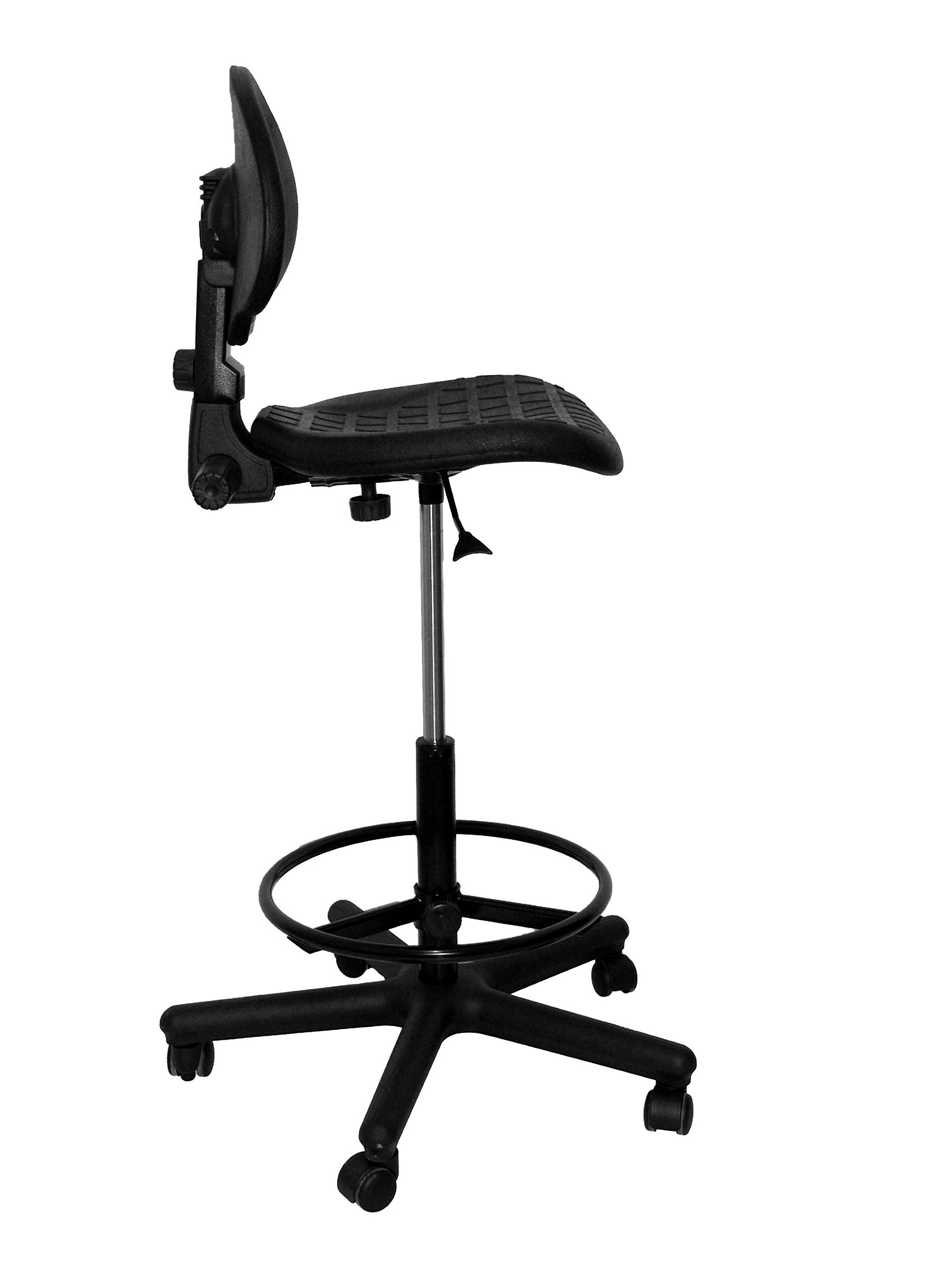 Piqueras y Crespo T31 - Taburete de Trabajo ergonómico, Giratorio y Regulable en Altura