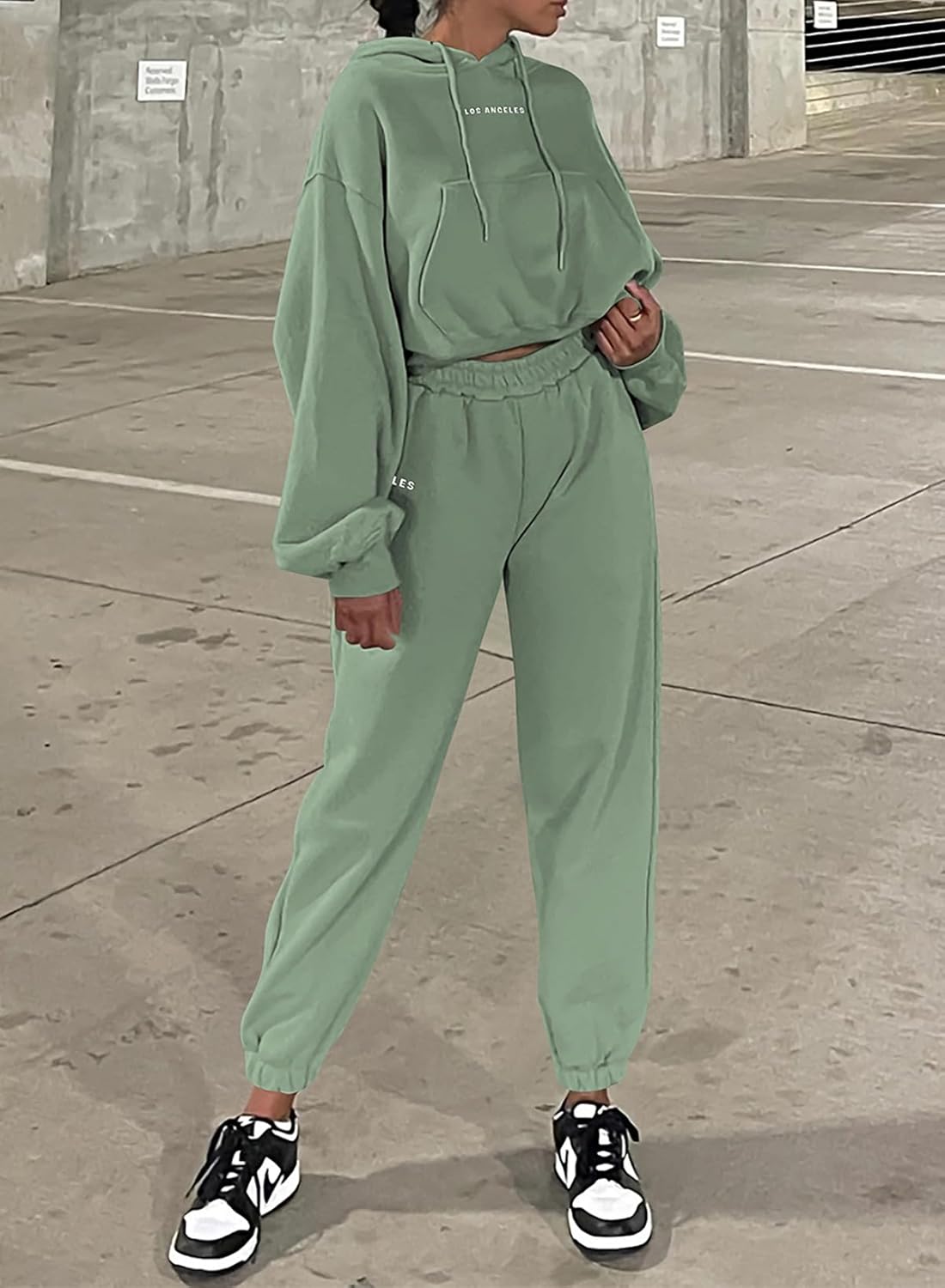 Herseas Womens 2 piece Outfits Lounge Sets Sweatsuits Hoodies Long Sleeve Sweat Set Fleece Fall Fashion Clothing 2025 - Image 5