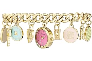 Women's Crystal Charm Bracelet Watch