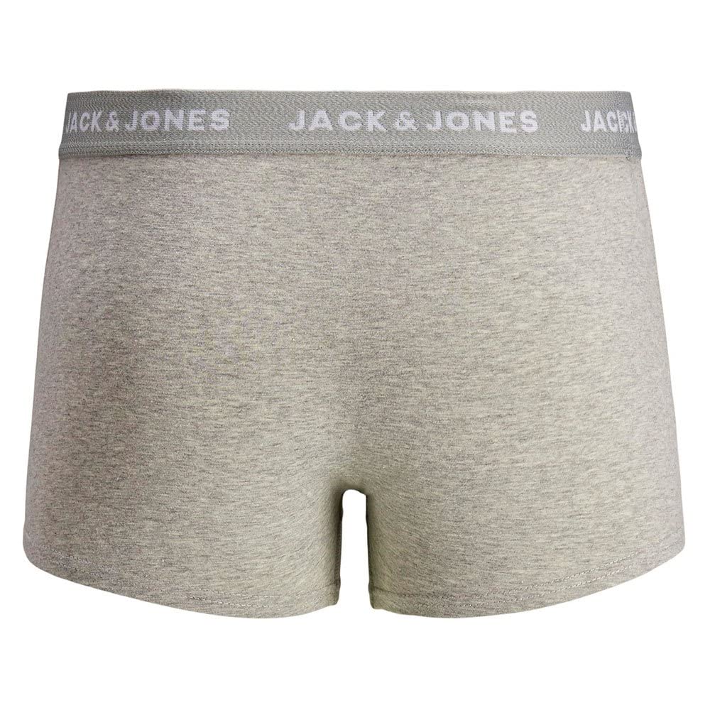 Jack&Jones męskie bokserki JACBASIC Plain Trunks, 5 sztuk, czarne/szczegóły: Black-Navy Blazer-Surf The Web-LGM, M (5 sztuk), czarny, m