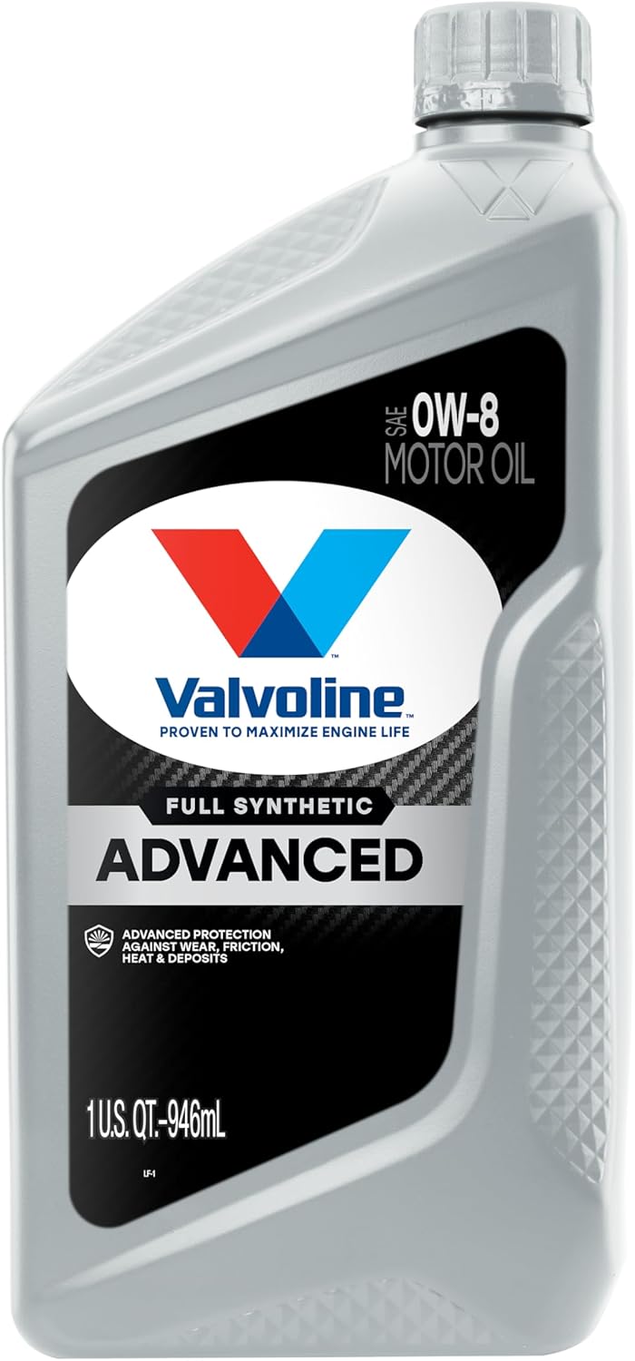 Valvoline Advanced Protection 0W-8 Full Synthetic Motor Oil 1 Quart, Pack of 6 - Image 2