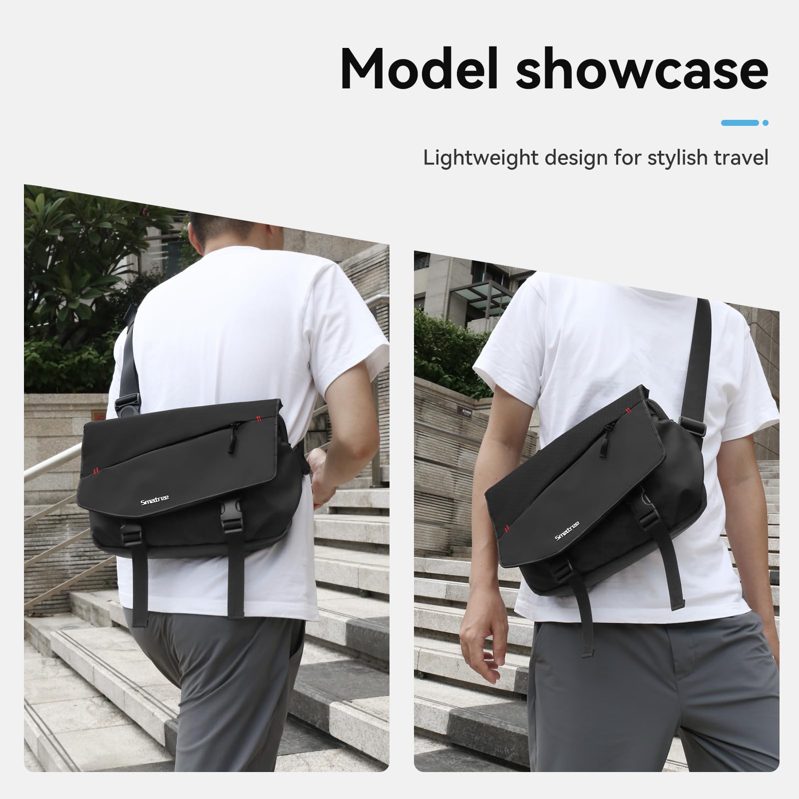 Smatree Crossbody Umhängetasche für 11 Zoll iPad Pro/10.9 Zoll iPad Air, Messenger Bag für elektronisches Zubehör, leichte wasserfeste Tragetasche