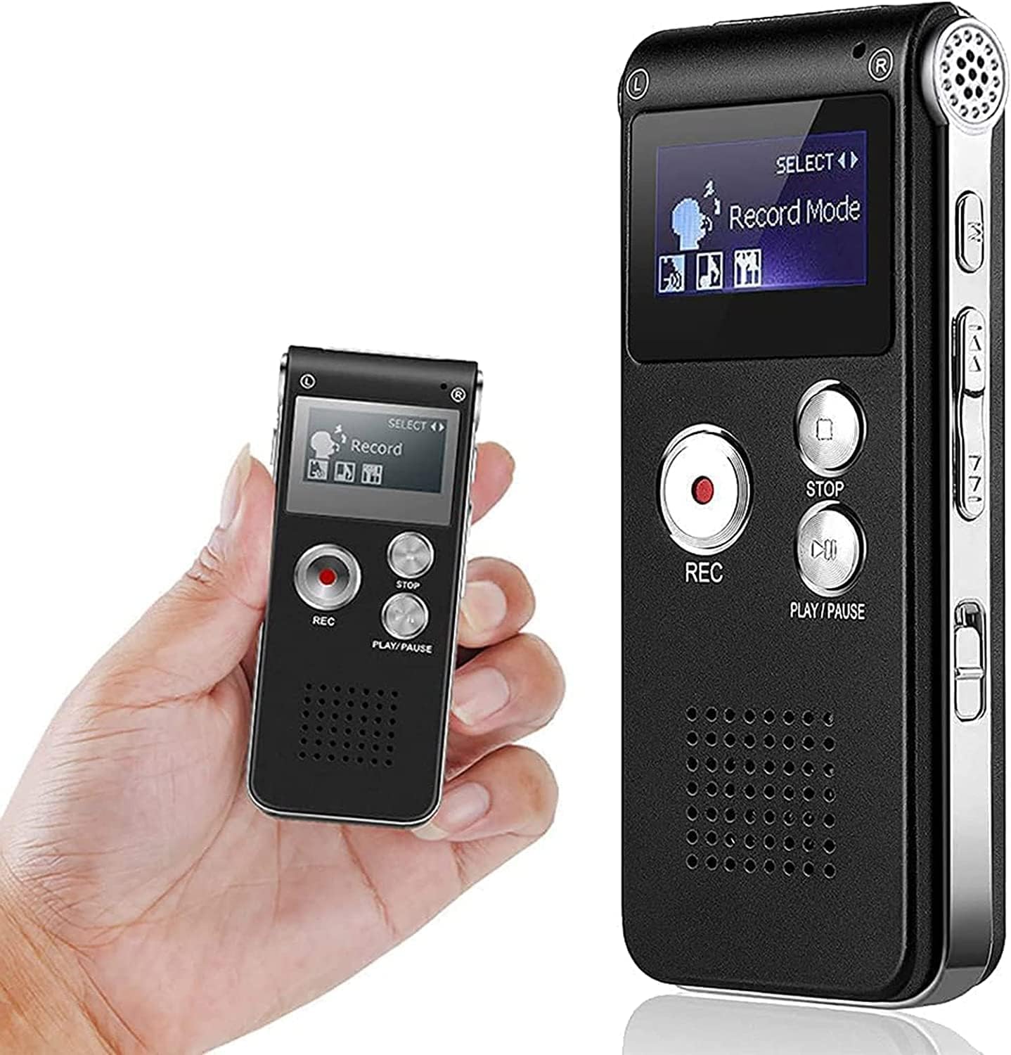 Digital Voice Recorders | 8GB Voice Activated Recorder for Lectures, Meetings, Interviews Recording Device | Tape Recorder with Microphone.-image-13
