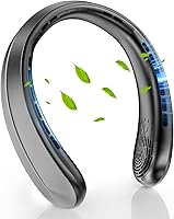 Vista 1 de Ventilador de cuello portátil, ventilador de cuello portátil, funciona con batería de 5200 mAh, ventilador personal con USB recargable, 3