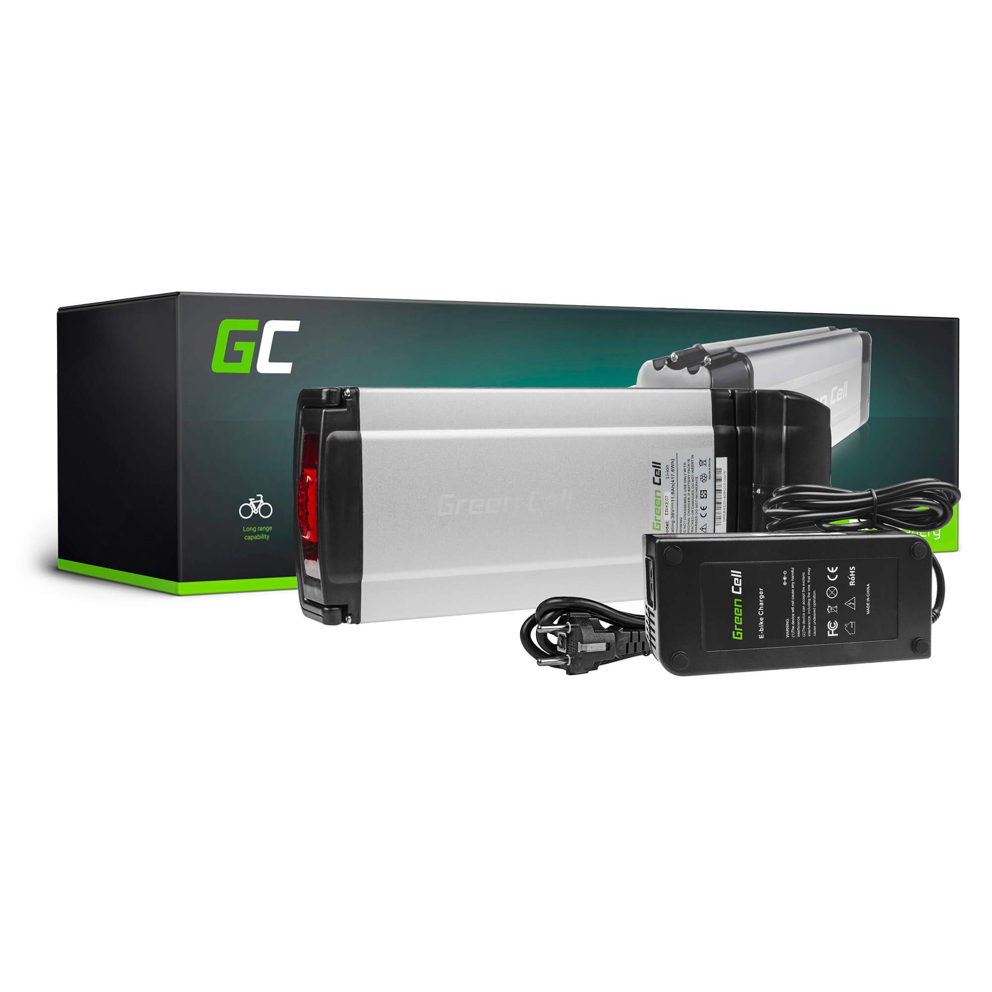 Buy GC® EBIKE Battery 36V 11.6Ah Accumulator Pedelec Rear Rack with