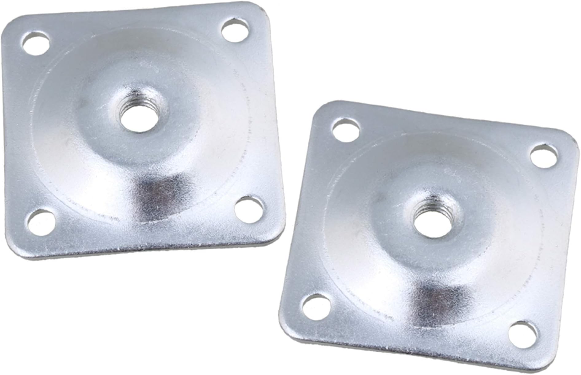 SHANOER Doublelife Set of 4 Sofa Leg Attachment Plates,Furniture Leg Mounting Plates with Hanger Bolts Screws Adapters for Couches Seats