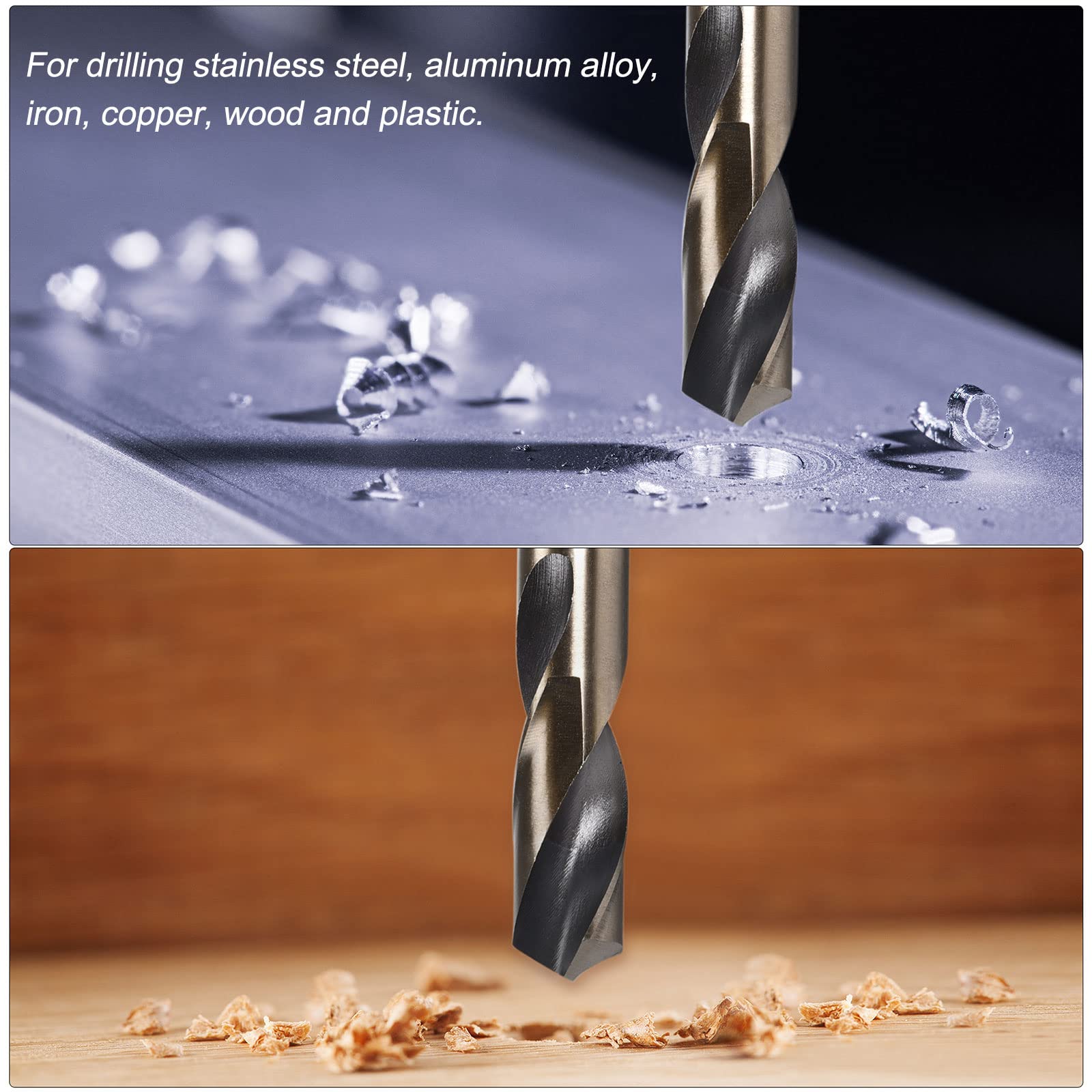 Foret Hélicoïdal Tige Droite QUARKZMAN 13mm - Pour Acier Inox, Métal, Plastique Tige Droite Foret Carbure Tungstène